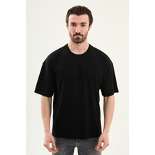 MCR Düz Slim Fit Oversize Bisiklet Yaka Erkek T-Shirt