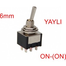 Maroces MR-146 Toggle Swıtch On-(On) 6 Bacaklı (MTS-212) Tek Tarafa Yaylı
