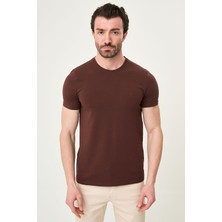 MCR Düz Slim Fit Bisiklet Yaka Basic Erkek T-Shirt