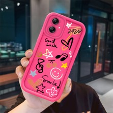 Ucuc Samsung Galaxy A04E Uyumlu Pembe Kırmızı Silikon Kılıf Darbeye Dayanıklı Kamera Koruma