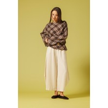 Nisan Triko Pilili Kareli Bluz