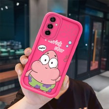 Ucuc Samsung Galaxy M13/M23 Uyumlu Pembe Kırmızı Silikon Kılıf Darbeye Dayanıklı Kamera Koruma