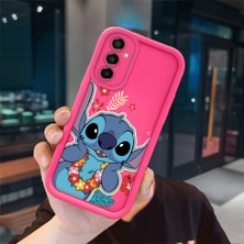 Ucuc Samsung Galaxy M13/M23 Uyumlu Pembe Kırmızı Silikon Kılıf Darbeye Dayanıklı Kamera Koruma