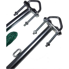 Big Store Metal Balkon Çamaşır Askılığı - Küpeşte Çamaşır Askılık Gri Elektrostatik Boyalı