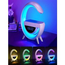 CAILON Bluetooth G Hoparlör Rgb LED Işıklı Speaker Alarm Saat Aux USB Sa Kart Wireless Şarj