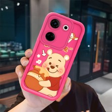 Ucuc Tecno Camon 20 Pro 4g Uyumlu Pembe Kırmızı Silikon Kılıf Darbeye Dayanıklı Kamera Koruma