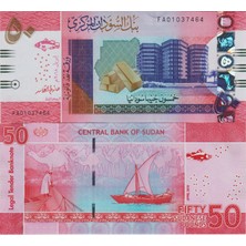 Banknoting Sudan 50 Pound 2018 Çil.