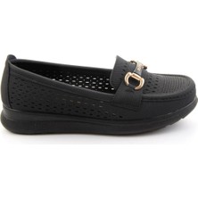 Bambi Siyah  Kadın Loafer Ayakkabı K01536104637