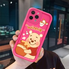 Ucuc iPhone 14 Pro Max Uyumlu Pembe Kırmızı Silikon Kılıf Darbeye Dayanıklı Kamera Koruma