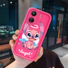 Ucuc Poco C65 Uyumlu Pembe Kırmızı Silikon Kılıf Darbeye Dayanıklı Kamera Koruma