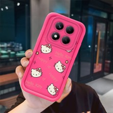 Ucuc Redmi Note 14 Pro Plus+ 5g Uyumlu Pembe Kırmızı Silikon Kılıf Darbeye Dayanıklı Kamera Koruma