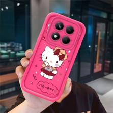 Ucuc Redmi Note 14 Pro Plus+ 5g Uyumlu Pembe Kırmızı Silikon Kılıf Darbeye Dayanıklı Kamera Koruma