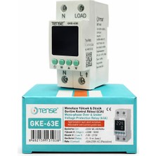 Tense GKE-63E Monofaze Yüksek&düşük Gerilim Kontrol Rölesi ( 63 Amper )
