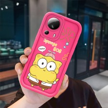 Ucuc Mi 13 Lite Uyumlu Pembe Kırmızı Silikon Kılıf Darbeye Dayanıklı Kamera Koruma