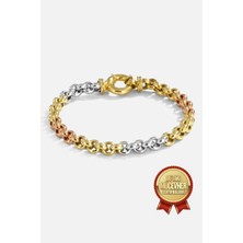 Meks Jewels Mikron Altın Kaplama Gümüş Doge Bileklik