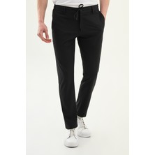 MCR Desenli Super Slim Fit Beli Lastikli Ipli Erkek Pantolon