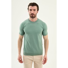 MCR Düz Slim Fit Bisiklet Yaka Erkek Triko T-Shirt