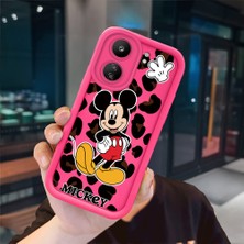 Ucuc Poco C65 Uyumlu Pembe Kırmızı Silikon Kılıf Darbeye Dayanıklı Kamera Koruma