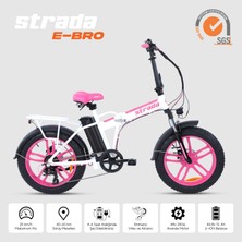 Stradacycles Strada Cycles E-Bro Hidrolik Disk Fat Bike Katlanabilir 20 Jant Elektrikli Bisiklet