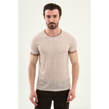 MCR Desenli Slim Fit Bisiklet Yaka Erkek T-Shirt