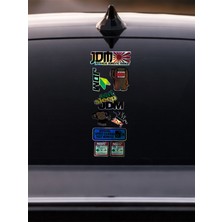 Hologram Oto Arka Cam Sticker Seti 40X15CM–ARABA Cam Yazıları Universal Araç Sticker Folyo Seti6