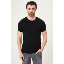 MCR Düz Slim Fit Bisiklet Yaka Basic Erkek T-Shirt