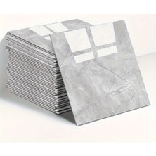 MiraLive Gri Mermer Desenli Alüminyum Plastik Duvar Sticker