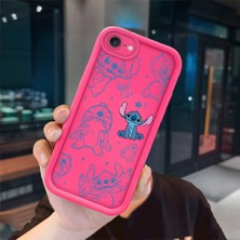 Ucuc iPhone 7/8/se 2020 2022 Uyumlu Pembe Kırmızı Silikon Kılıf Darbeye Dayanıklı Kamera Koruma