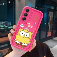 Ucuc Samsung Galaxy A16 4g/5g Uyumlu Pembe Kırmızı Silikon Kılıf Darbeye Dayanıklı Kamera Koruma