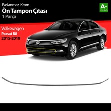 Tuna Oto Vw Passat B8 Krom Ön Tampon Çıtası 2015 2016 2017 2018 2019