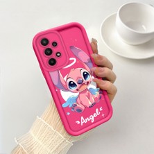 Ucuc Samsung Galaxy A23 4g/5g Uyumlu Pembe Kırmızı Silikon Kılıf Darbeye Dayanıklı Kamera Koruma