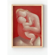 Viela Home Ahşap Çerçeveli Anne ve Çocuk Poster – Sevgi ve Şefkat Temalı Duvar Tablosu ❤️👩‍👧