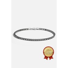 Meks Jewels Gümüş Kutu Erkek Bilekliği