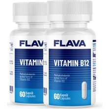 FLAVA VİTAMİN B12 - 60 Kapsül x 2 Adet