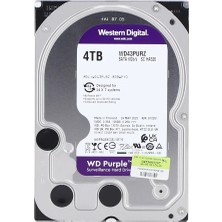 Erdo Ticaret Wd Purple, WD43PURZ, 3.5&amp;quot;, 4tb, 256MB, 5400 Rpm, 7/24 Güvenlik, HDD (Türkiye Distribütörü G