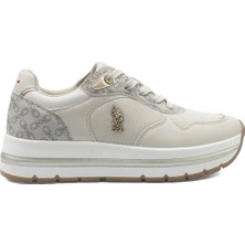 U.s. Polo Assn. Shery 6fx Bej Kadın Spor Ayakkabı