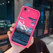 Ucuc iPhone 7/8/se 2020 2022 Uyumlu Pembe Kırmızı Silikon Kılıf Darbeye Dayanıklı Kamera Koruma