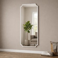 Aypars Atölye Modern Boy Aynası 40X120 cm – Minimalist Beyaz Çerçeveli Dekoratif Duvar Aynası 2026 Trend
