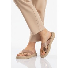 Pierre Cardin Rose Çapraz Bantlı Hafif Kadın Terlik PC-54688 Z
