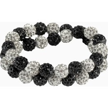 Horka Elastik Saç Topuzu Binici Aksesuarı Zarif ve Kristalli