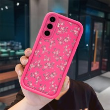 Ucuc Samsung Galaxy A56 Uyumlu Pembe Kırmızı Silikon Kılıf Darbeye Dayanıklı Kamera Koruma