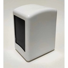 Hürpa Tedarik Masaüstü Peçete Dispanseri Çift Taraflı Yay Mekanizmalı Peçetelik Beyaz 6 Adet