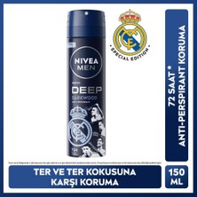 Nivea Men Erkek Sprey Deodorant Active Extreme 150 Ml,real Madrid Special Edition Ter Kokusuna Karşı Etki