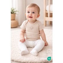 Lilalinda %100 Pamuk Bebek Body&zıbın Kısa Kol