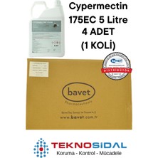 Belirtilmemiş Cypermectin 175 Ec 5l Haşere Ilacı 1 Koli 4X5L
