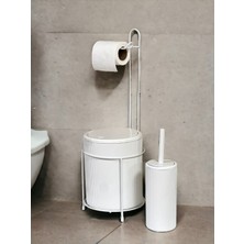Çöp Kovalı Wc Kağıtlık ve Tuvalet Fırça Seti