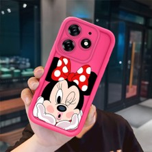 Ucuc Tecno Spark 10 Pro Uyumlu Pembe Kırmızı Silikon Kılıf Darbeye Dayanıklı Kamera Koruma