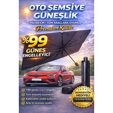 NKT GROUP 79X140 cm Oto Şemsiye Güneşlik Tüm Araçlara Uyumlu Ön Cam Güneşlik Numaratör Hediyeli