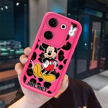 Ucuc Tecno Camon 20 Pro 4g Uyumlu Pembe Kırmızı Silikon Kılıf Darbeye Dayanıklı Kamera Koruma