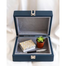 Shansora Design Suni Deri Kaplamalı Anı Kutusu, Hediyelik, Çok Amaçlı Kutu